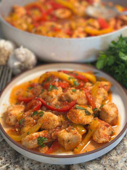 One Pan Chicken & Peppers