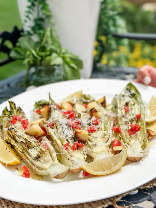 Grilled Romaine Caesar Salad