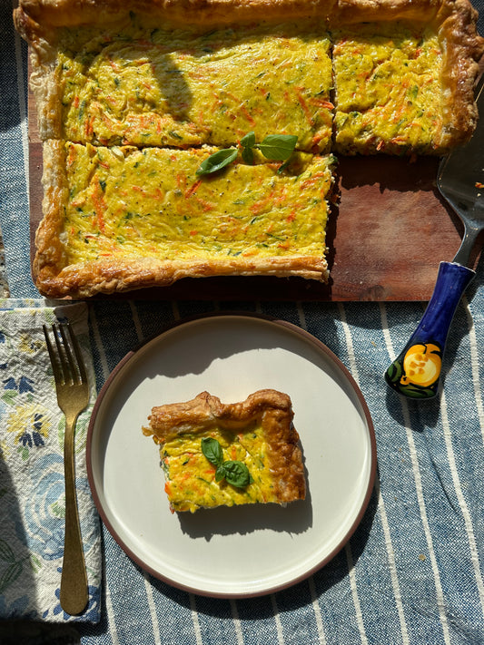 Easy Zucchini and Carrot Tarte
