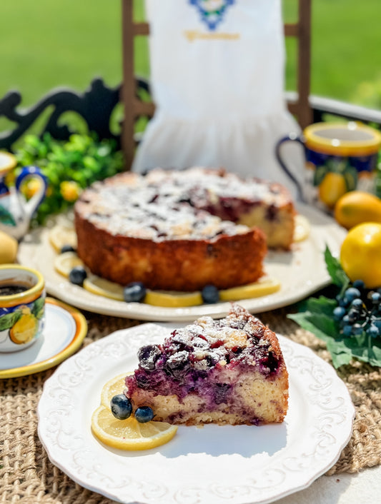 Blueberry Lemon Ricotta Cake