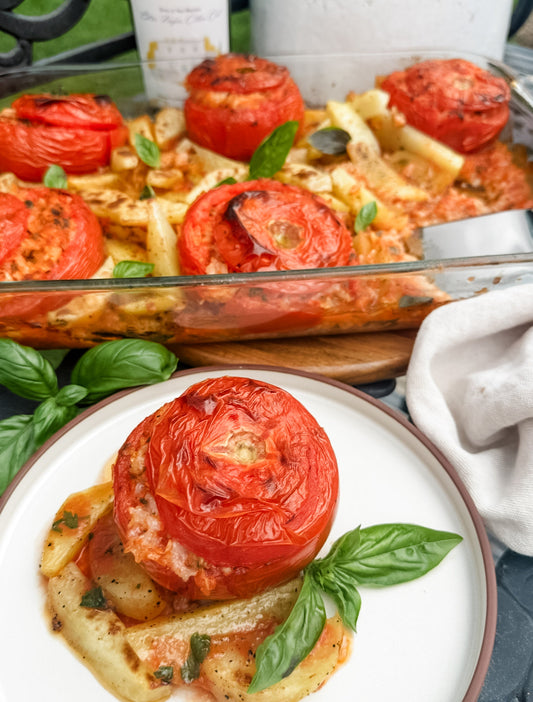 Roman Style Stuffed Tomatoes
