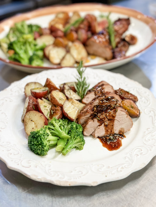 Roast Pork With a Fig And Balsamic Glaze