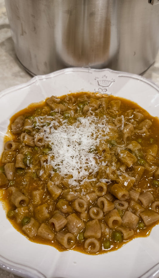 Pasta and Peas with Pancetta