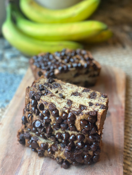 Gluten Free Chocolate Chip Banana Bread 