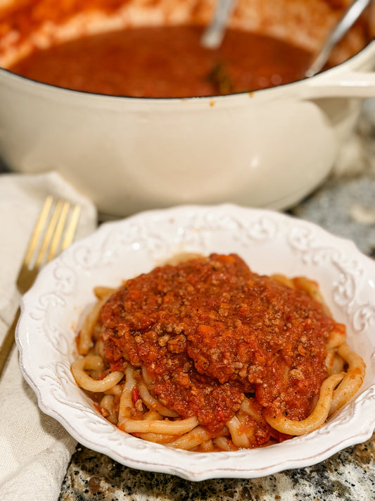 Homemade Pici Pasta