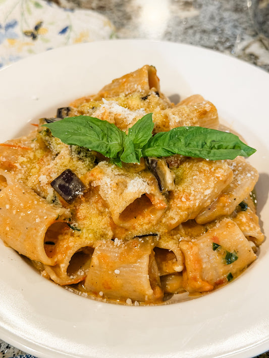 Sheet Pan Eggplant and Pasta