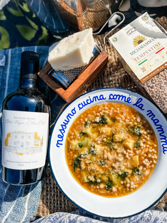 Pastina Soup with Spinach