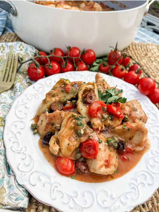 One Pan Stove Top Mediterranean Chicken