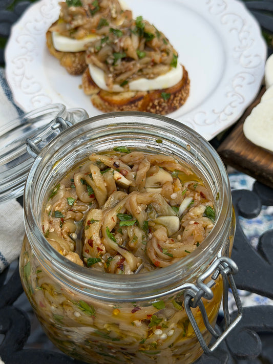 Aunt BeBe's Pickled Eggplant