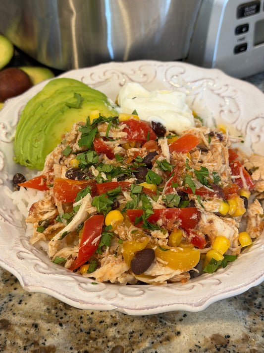 Santa Fe Crockpot Chicken