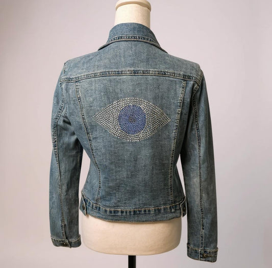 Denim Evil Eye Jacket