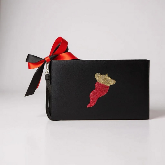 Cornicello Rhinestone Makeup Bag