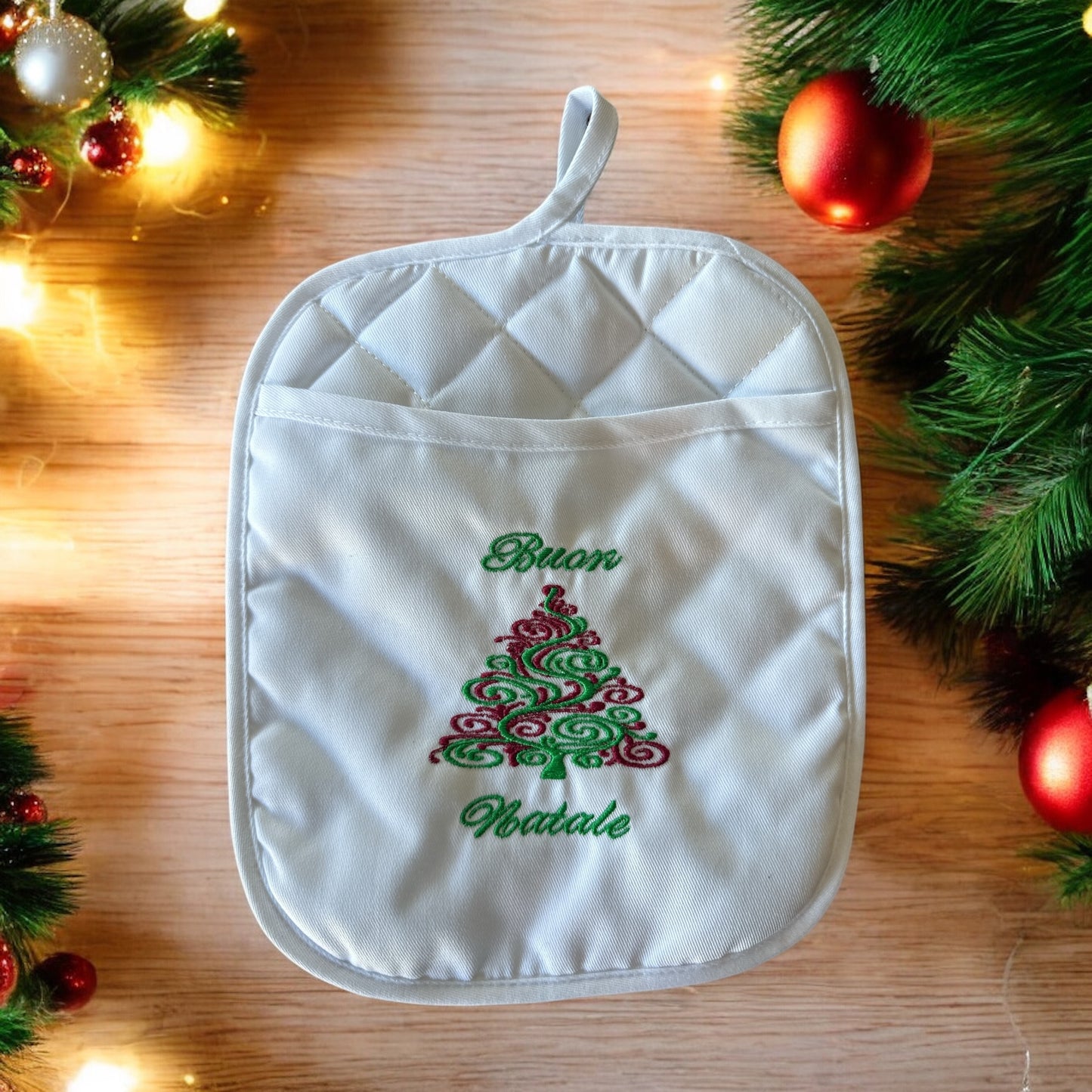 Christmas Tree Buon Natale Pot Holder