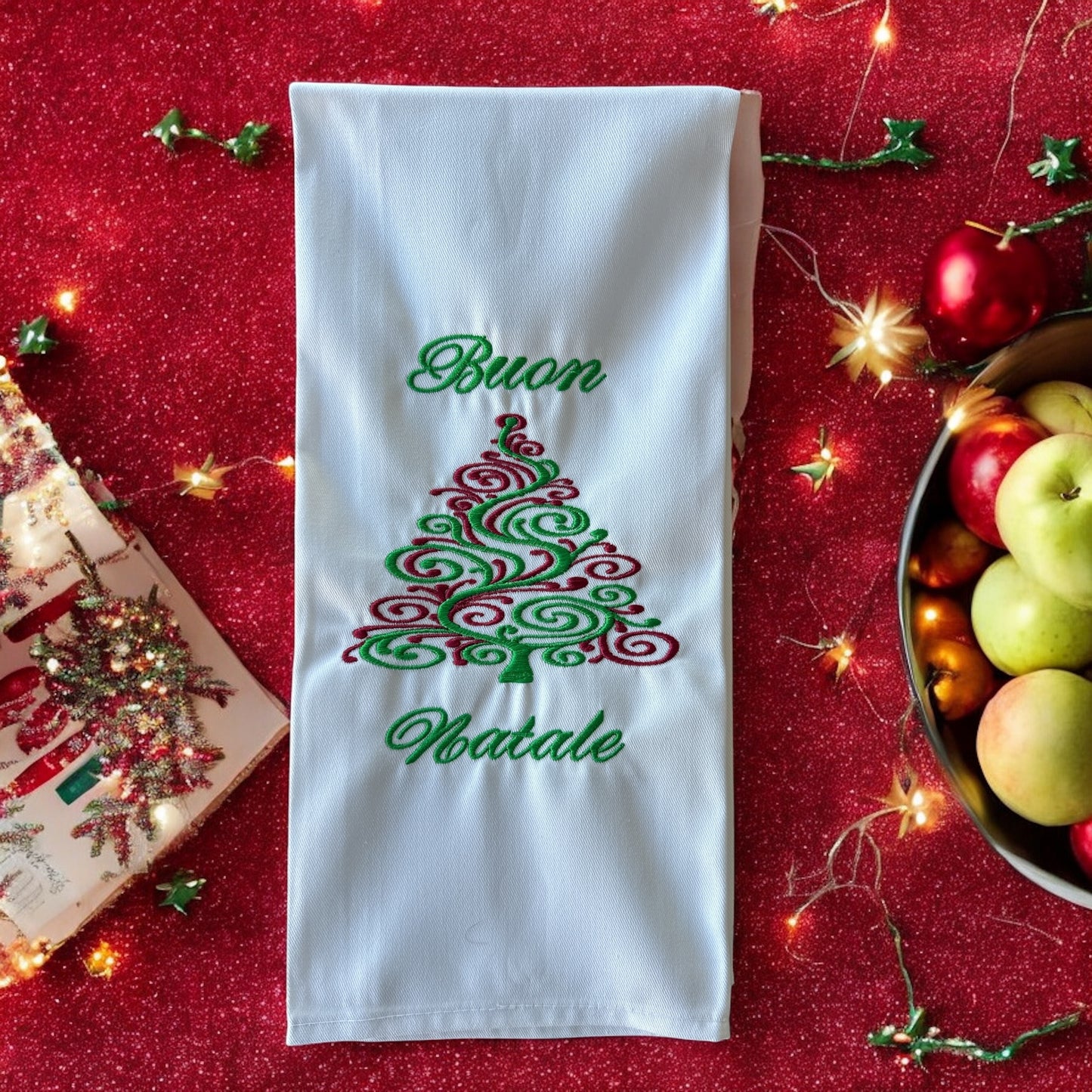 Buon Natale Tree Dishtowel