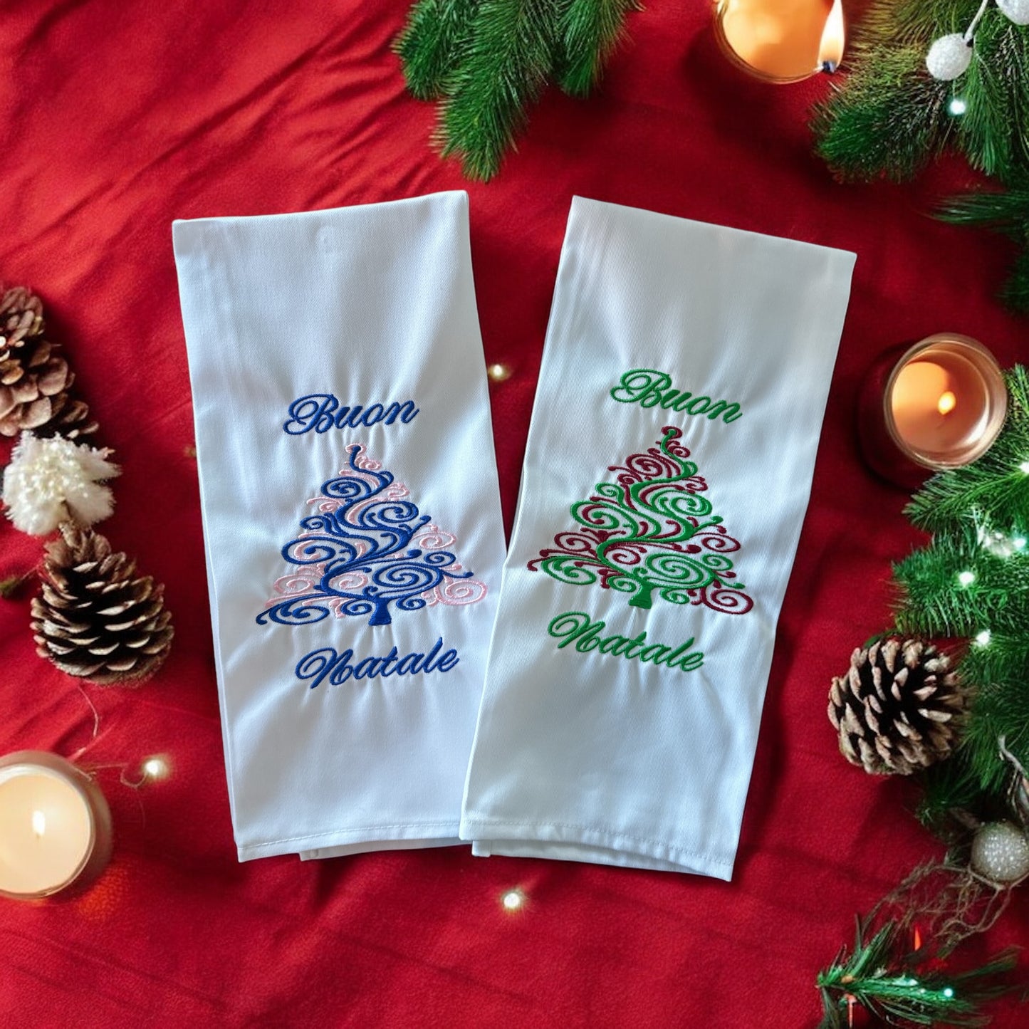 Buon Natale Tree Dishtowel