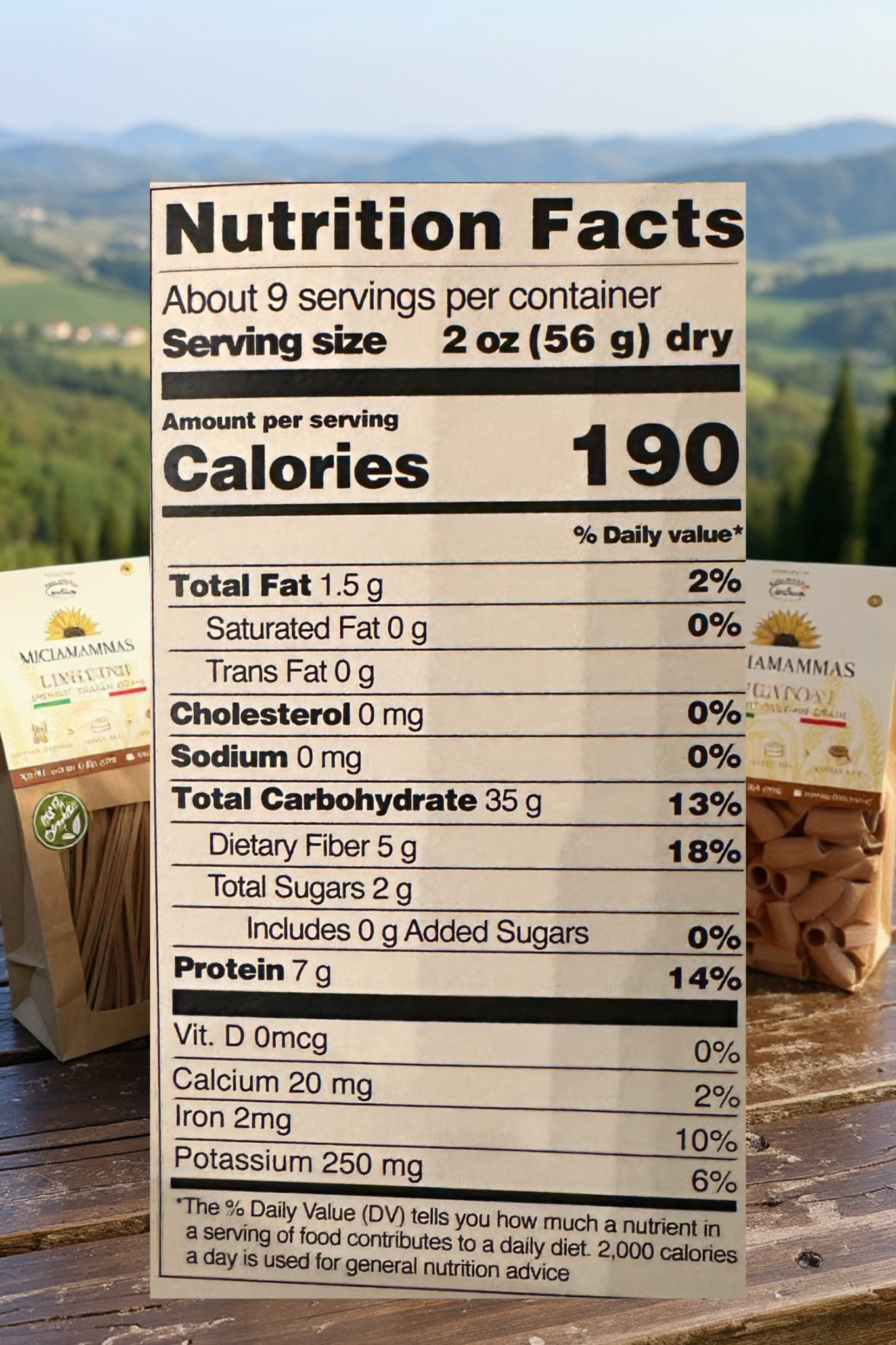 Miciamammas Durum Wheat Rigatoni